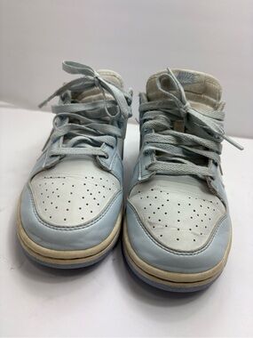 Nike Kids Light Blue and White Low-Top Sneakers